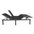 Queen Size Flex Head Quick Assembly Adjustable Bed Frame With Voice Activated Controls Black Metal Metal