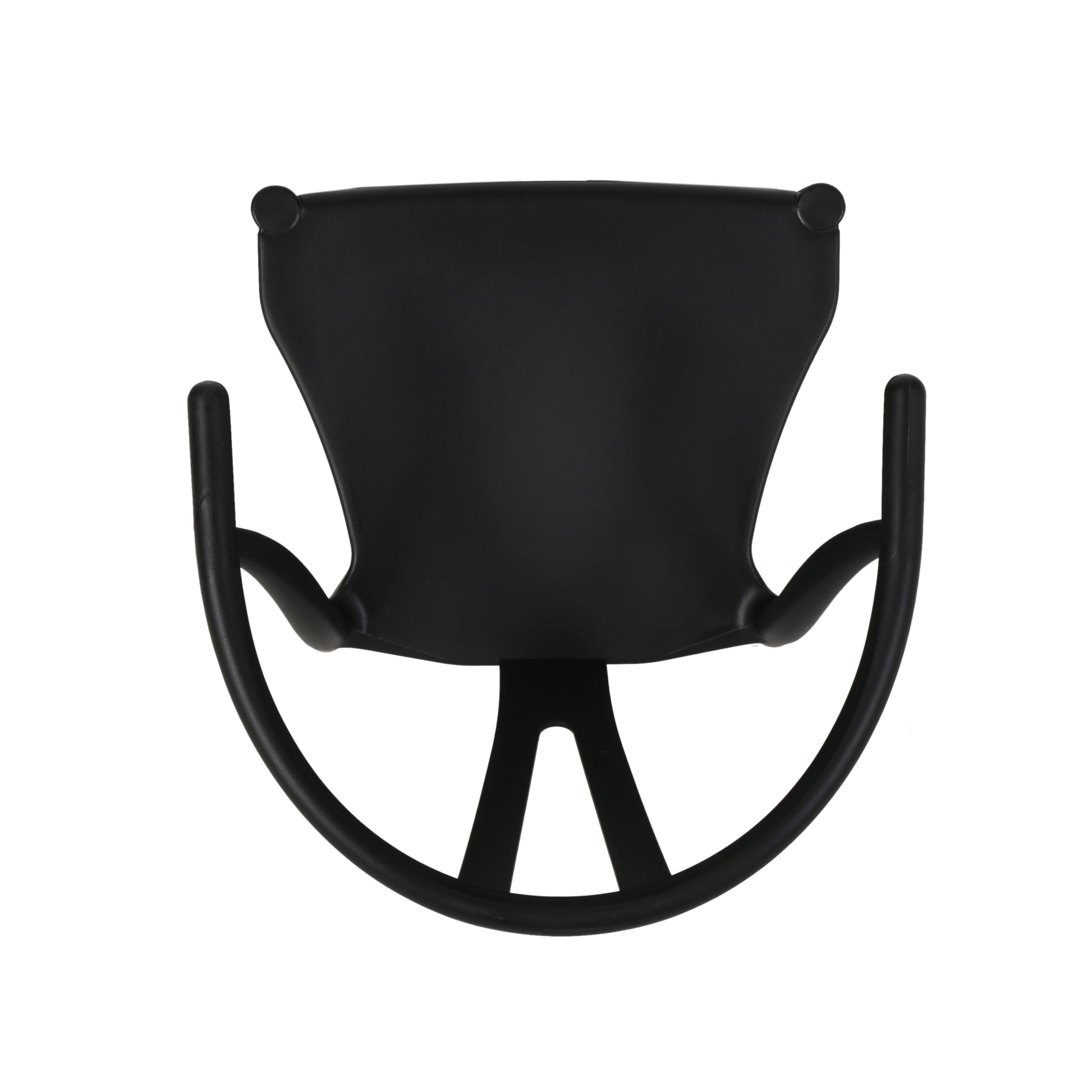 Plastic Dining Chair Set Of 2 Black Polypropylene
