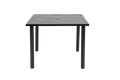 5 Piece Wicker Outdoor Table And Chairs, Patio Dining Set W Square Steel Tabletop And Umbrella Hole, Patio Table And Chairs Set For Backyard Deck Balcony Front Porch Brown Gray Cotton Steel