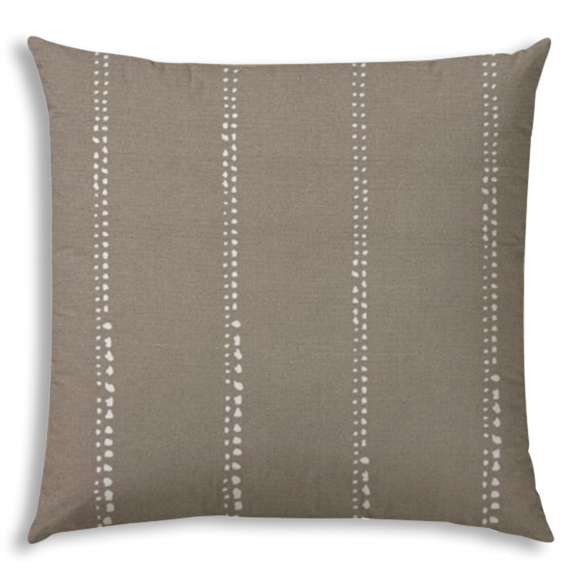Drizzle Taupe Indoor Outdoor Pillow Sewn Closure Multicolor Polyester