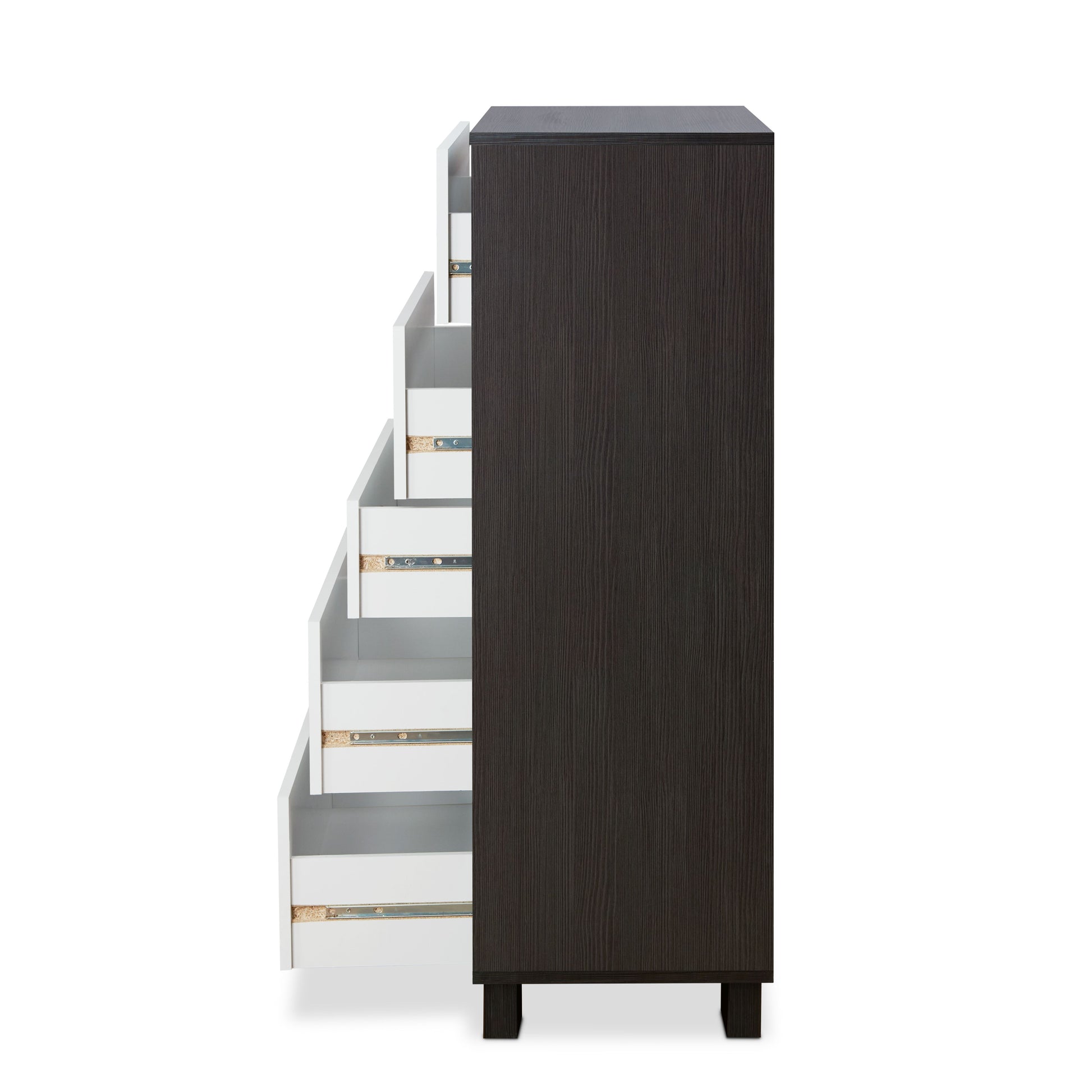 Eloy White & Espresso Finish Chest Espresso,White Mdf