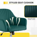 Accent Chair Modern Home Office Leisure Chair With Adjustable Velvet Height And Adjustable Casters Green Green Cotton Velvet