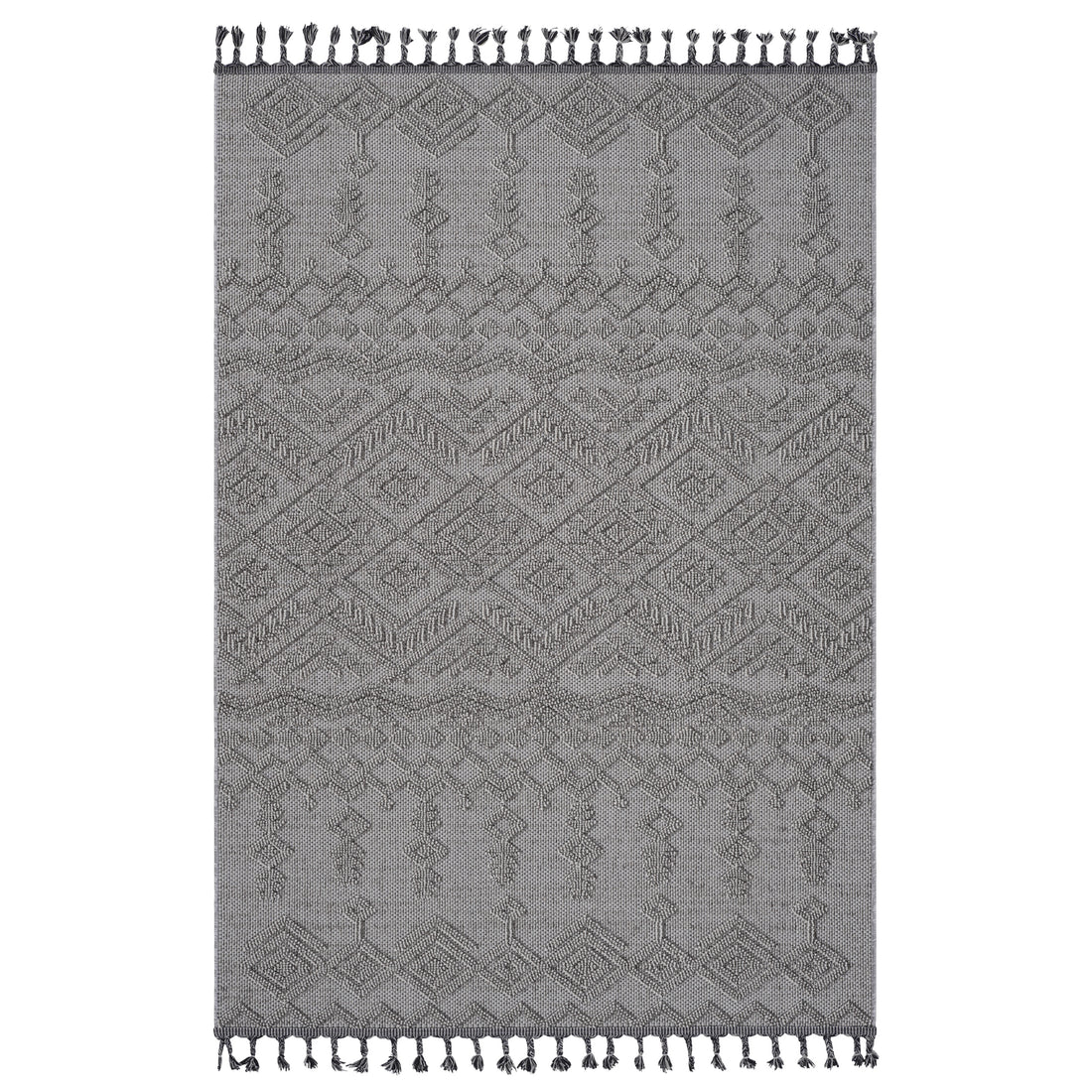 Naar Guros Collection 4X6 White White Traditional Indoor Outdoor Area Rug White Polypropylene