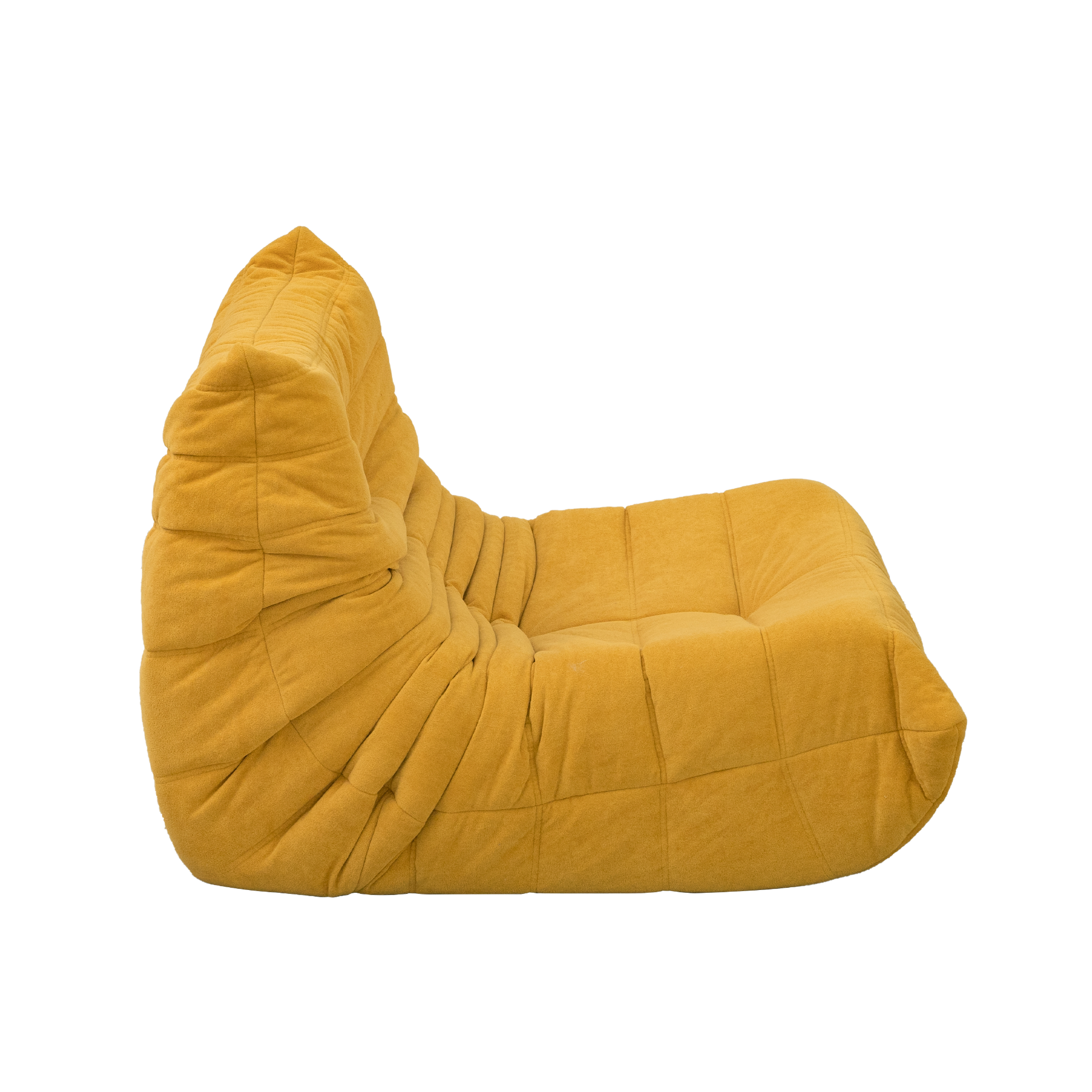 Floor Sofa Bean Bag Chair For Adults Fireside Bean Bag Lounger Memory Foam Chair For Home, Office, Apartment Or Gaming Venue Yellow Polyester Primary Living Space Firm Art Deco Armless Foam Polyester Blend