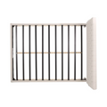 Scout Fully Upholstered Queen Whole Bed Queen Ivory Fabric