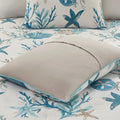 7 Piece Cotton Sateen Comforter Set Aqua Cal King California King Aqua Cotton