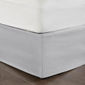Wrap Around Adjustable Bedskirt Grey One Size Grey Microfiber