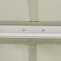 Outsunny 8' X 7' Patio Retractable Awning, Manual Exterior Sun Shade Deck Window Cover, Grey Gray Aluminum
