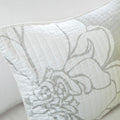 6 Piece Printed Cotton Quilt Set With Throw Pillows Taupe Grey Yellow Full Queen Full Yellow Grey Cotton