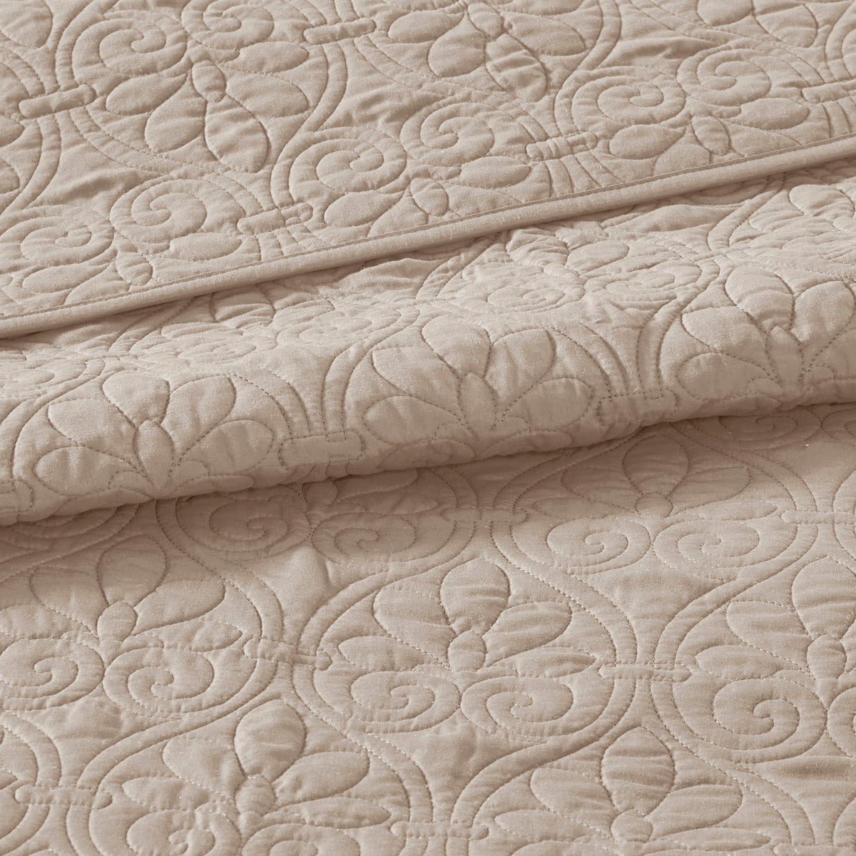 Reversible Quilt Set Khaki King Cal King Khaki Cotton