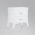 Babb White Finish Accent Table White Mdf,Synthetic Wood