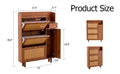 Modern Minimalist Storage Cabinet, Japanese Rattan Shoe Cabinet, Bed Top Cabinet, Small Home Furniture. Suitable For Corridors And Living Rooms. Gz Di 03 Wood Mdf