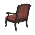 Santiago Magenta Arm Chair Red Foam Wood Fabric