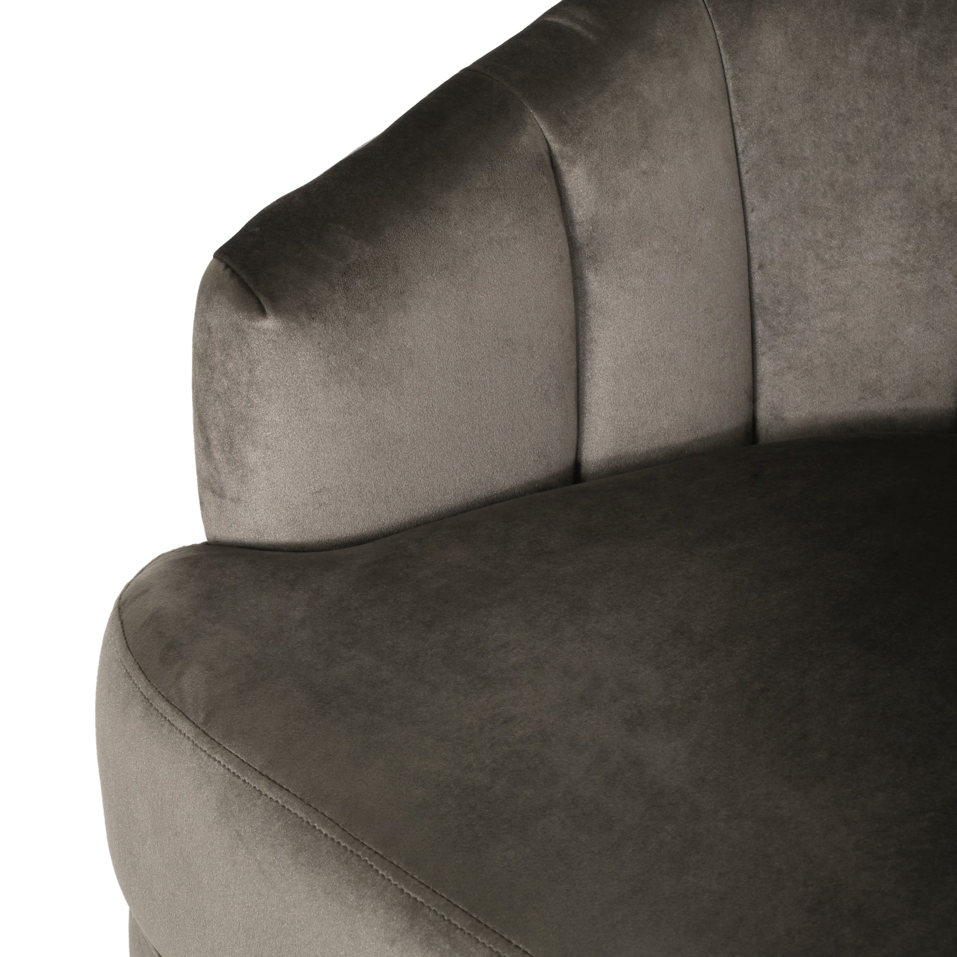 Arm Chair Grey Velvet