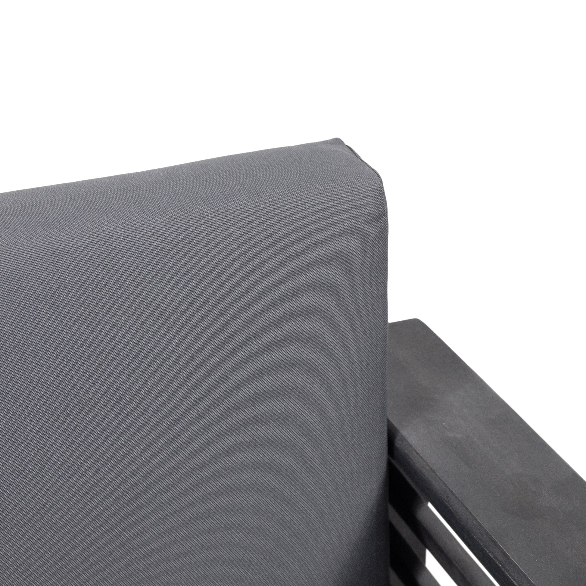 Outdoor Acacia Wood Club Chairs With Cushions, Dark Gray, 27.75"D X 32"W X 27.75"H Yes Grey Foam Acacia Wood