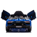 12V Kids Ride On Car W Parents Remote Control,Licensed Lamborghini Aventador Xago,Hydraulic Pressure Door,Slow Start,Early Education,Bluetooth,Adjustable Volume,Mp3,Usb,Led Lights For Kids Aged 2 4. Blue 50 99 Lbs Polypropylene