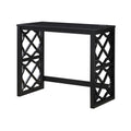 Desks And Stool Set 3Pc Black Finish Rolling Desk With Casters, 2 Charging Ports Home Office Furniture Black Primary Living Space Contemporary Desk Rectangular Wood