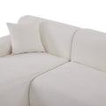 Modern Large L Shape Modular Sectional Sofa For Living Room, Bedroom, Salon, 2 Piece Free Combination, Simplified Style Old Sku:Wy000356Aaa Beige Polyester 3 Seat