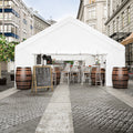 20X32Ft Party Tent Heavy Duty, Large Wedding Event Shelters With 3 Storage Bags & Removable Sidewalls, Outdoor Canopy Gazebo Commercial Tents For Parties Carport Camping Garden Patio White Metal