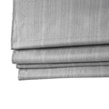 Basketweave Room Darkening Cordless Roman Shade Charcoal Polyester