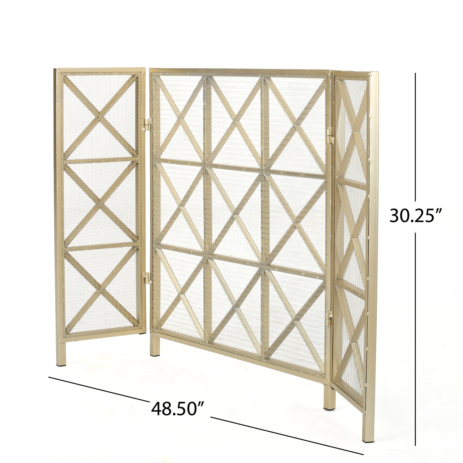 Fire Screens Gold Iron