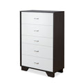 Eloy White & Espresso Finish Chest Espresso,White Mdf