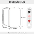 4L 6 Can Mini Fridge, Freon Free Portable Cooler & Warmer Refrigerator For Skincare, Pink Pink Polypropylene