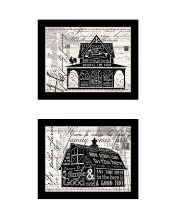 "Try Reading This House And Barn " Framed Wall Art For Living Room, Wall Art Print For Home Decor, Bedroom Wall Art By Cindy Jacobs Multicolor Wood Paper