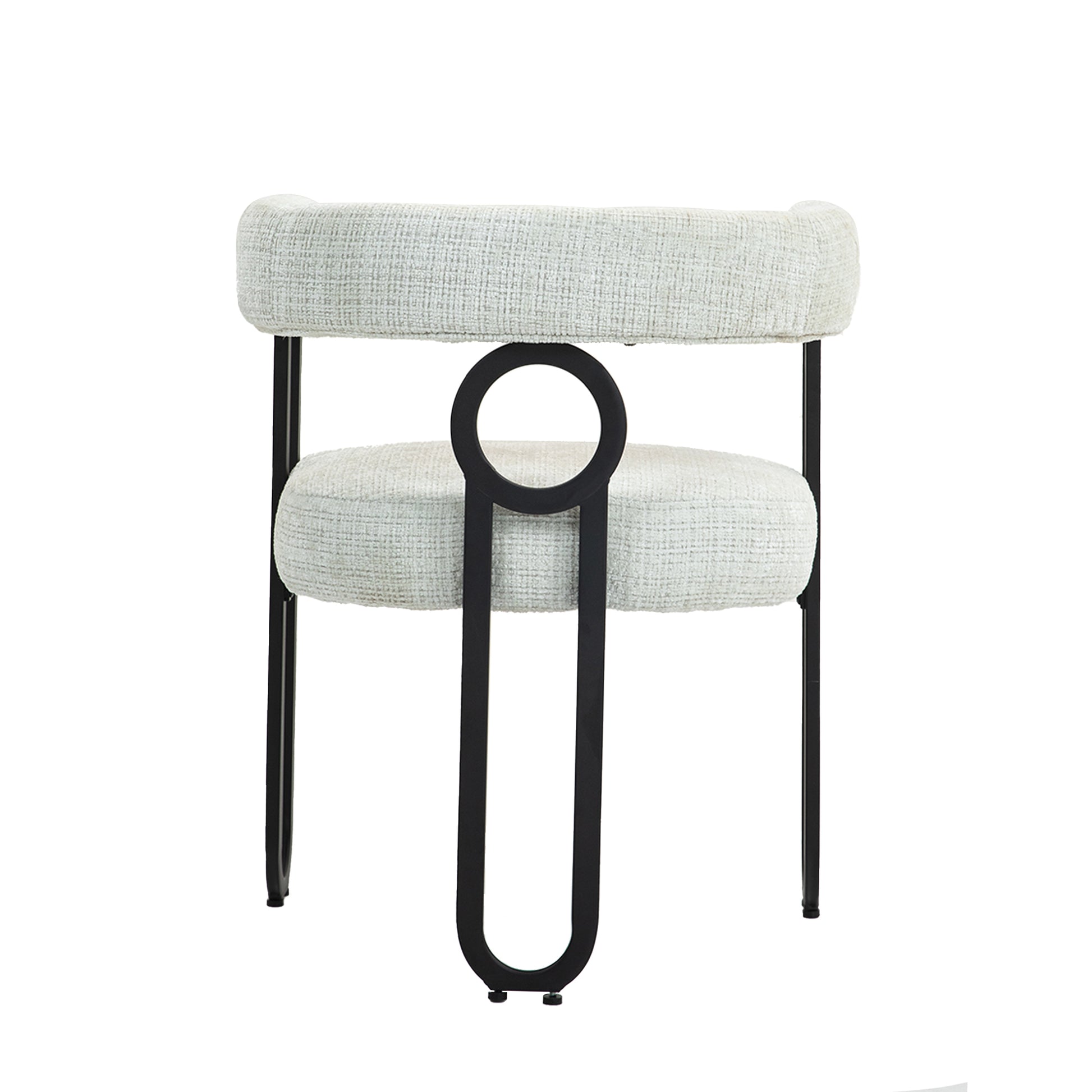 Coolmore Contemporary Designed Chenille Fabric Upholstered Accent Dining Chair Barrel Side Chairs Kitchen Armchair For Living Room Set Of 1 Beige Chenille Beige Primary Living Space Foam Chenille