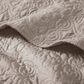 Oversized Quilted Throw Khaki 60X70
