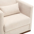 Coolmore Swivel Barrel Chair, Comfy Round Accent Sofa Chair For Living Room, 360 Degree Swivel Barrel Club Chair, Leisure Arm Chair For Nursery, Hotel, Bedroom, Office, Lounge Beige Chenille Beige Primary Living Space Foam Chenille