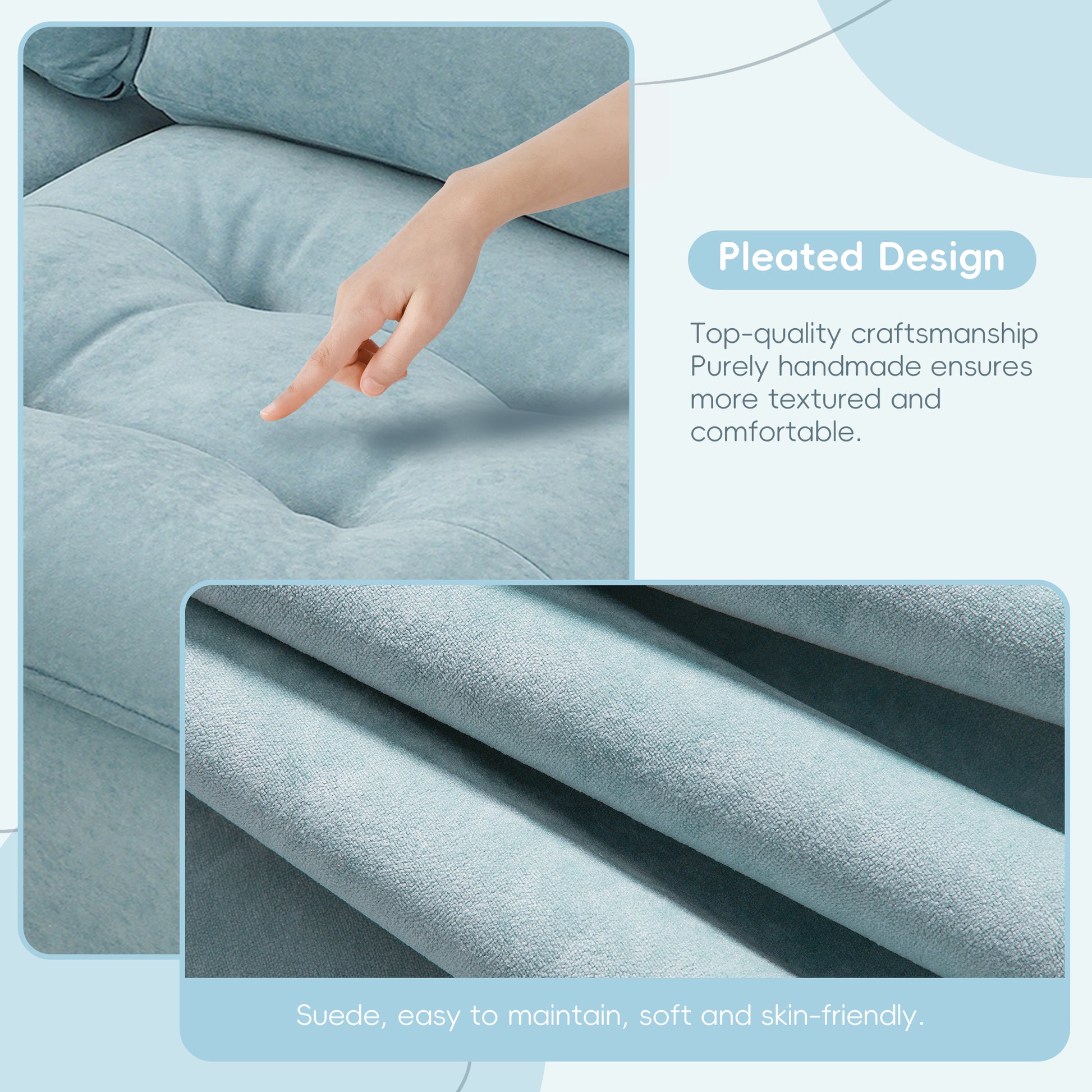 6006C Package Light Blue Suede 1 Seat