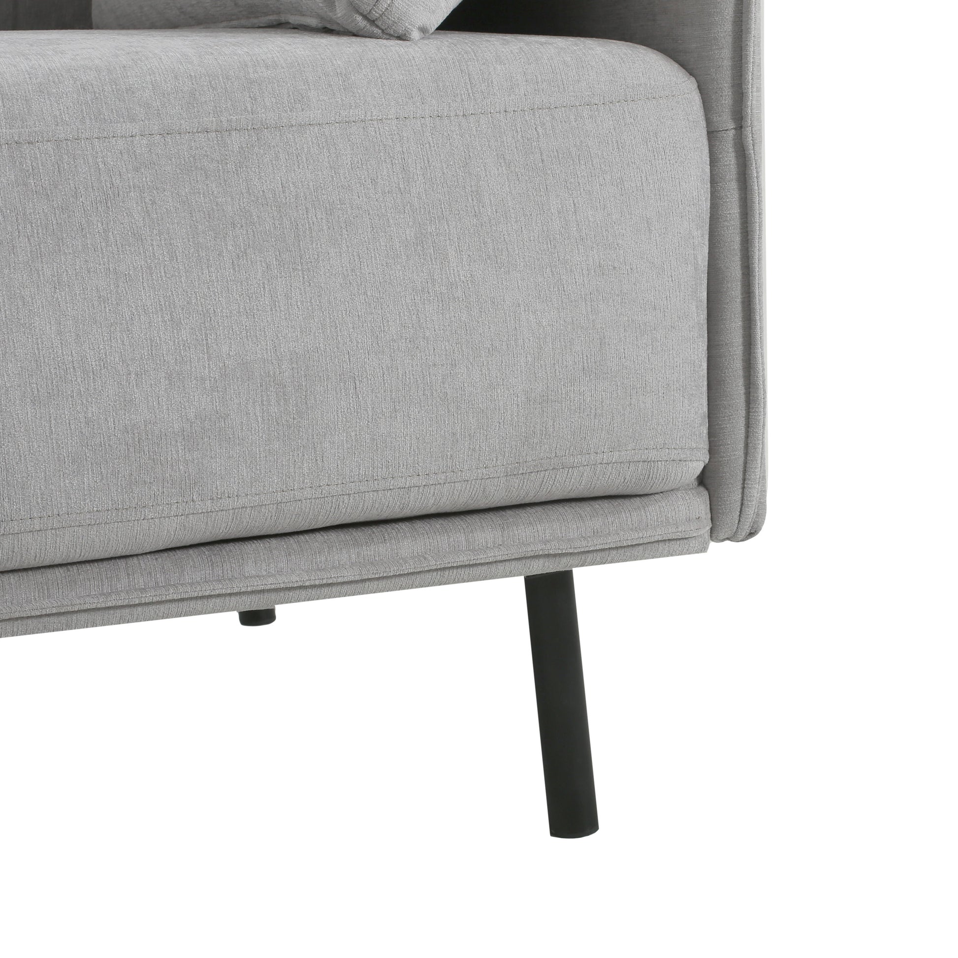 39" Vintage Grey Lounge Chair With Polyester Upholstery, Solid Wood Frame And Steel Legs, Comfortable Accent Seating For Living Room, Bedroom, Or Office Grey Polyester,Solid Wood Mdf,Steel