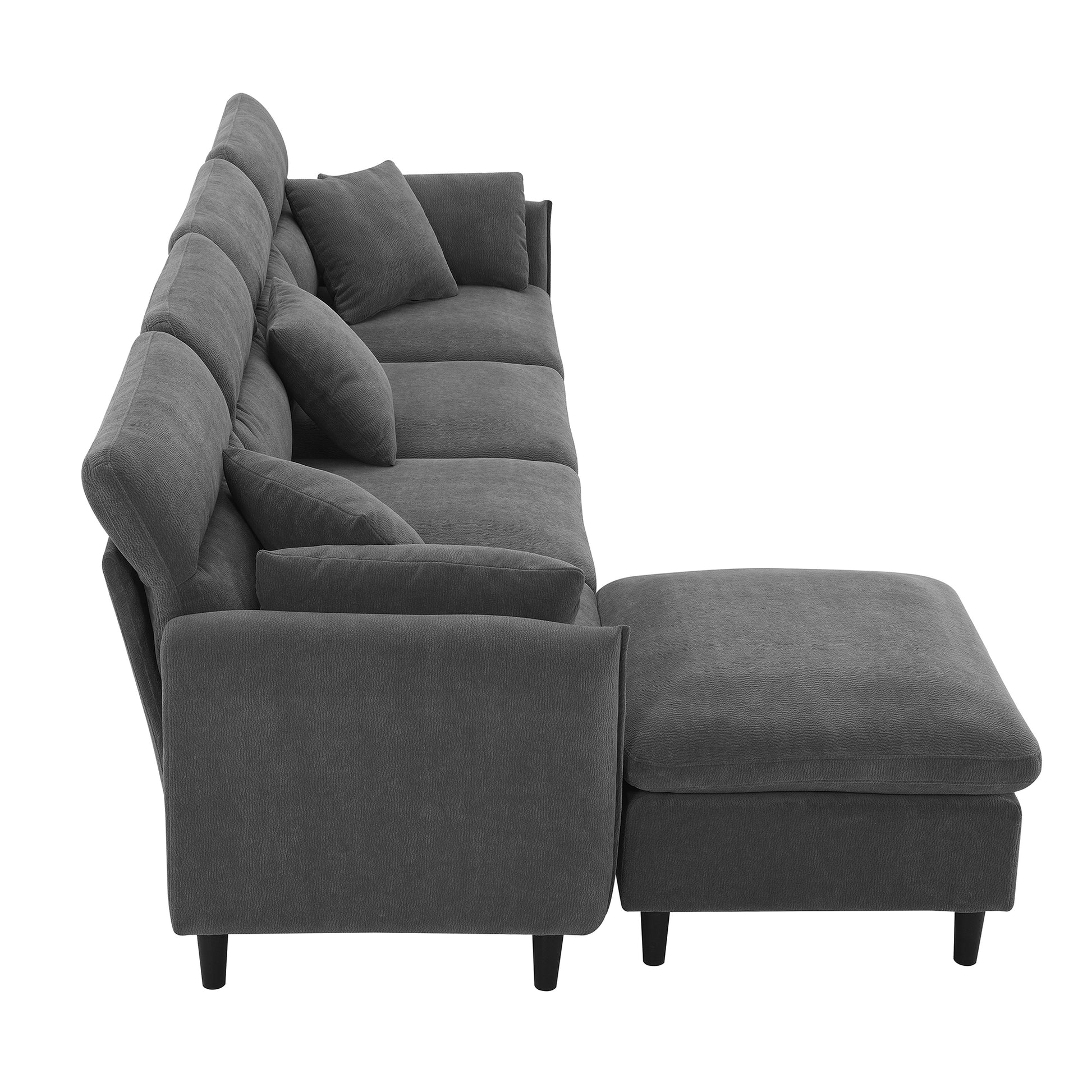 5003E Package Gray Chenille 1 Seat