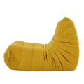 Floor Sofa Bean Bag Chair For Adults Fireside Bean Bag Lounger Memory Foam Chair For Home, Office, Apartment Or Gaming Venue Yellow Polyester Primary Living Space Firm Art Deco Armless Foam Polyester Blend