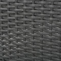 St Lucia 4Pc Sofa Set Grey Pe Rattan Iron Waterproof Fabric