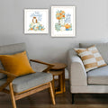 2 Piece Vignette I Beautiful Fall Most Of All White Framed Wall Art For Living Room, Bedroom Wall Art Print For Home Decor By Deb Strain Multicolor Wood Paper