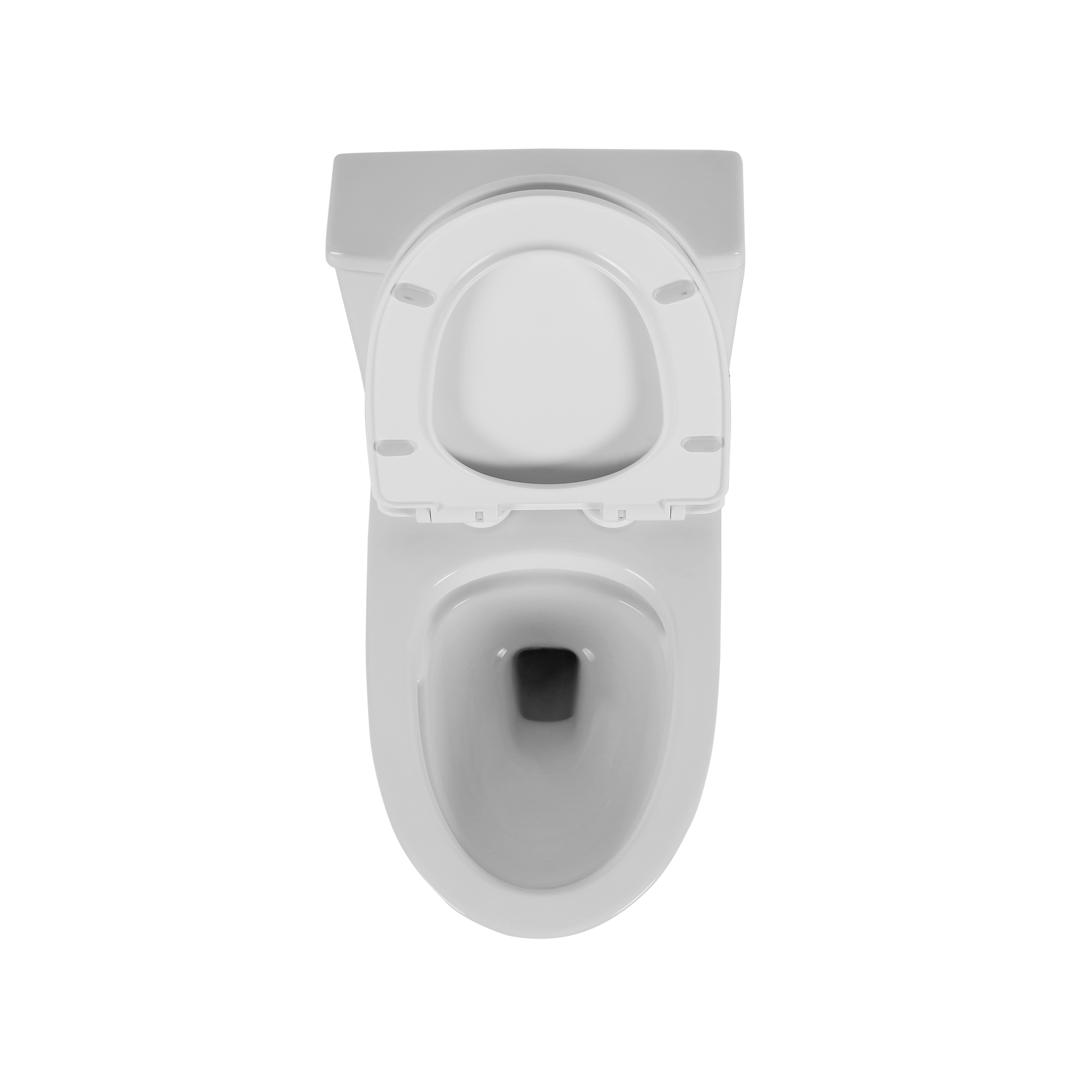 1.1 1.6 Gpf Elongated Comfort Height Floor Mounted One Piece Toilet, Cupc Certified, Watersense Cetified, Ceramic, White Color, Soft Close Seat White Ceramic