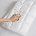 Overfilled Pillow Protector Single Piece Standard Size White Polyester