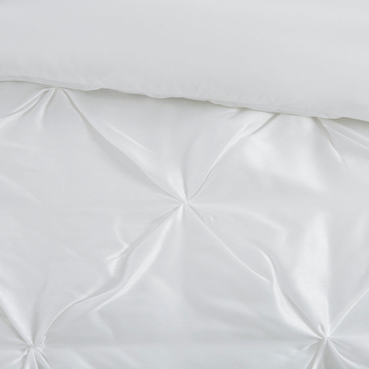 7 Piece Tufted Comforter Set White Cal King California King White Polyester