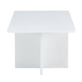 A Modern And Practical White Coffee Table. The Coffee Table Is Made Of Medium Density Fiberboard Material, Suitable For Living Room, Bedroom, And Study. Ct 2O White Mdf