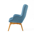 Contour Chair Set Blue Fabric