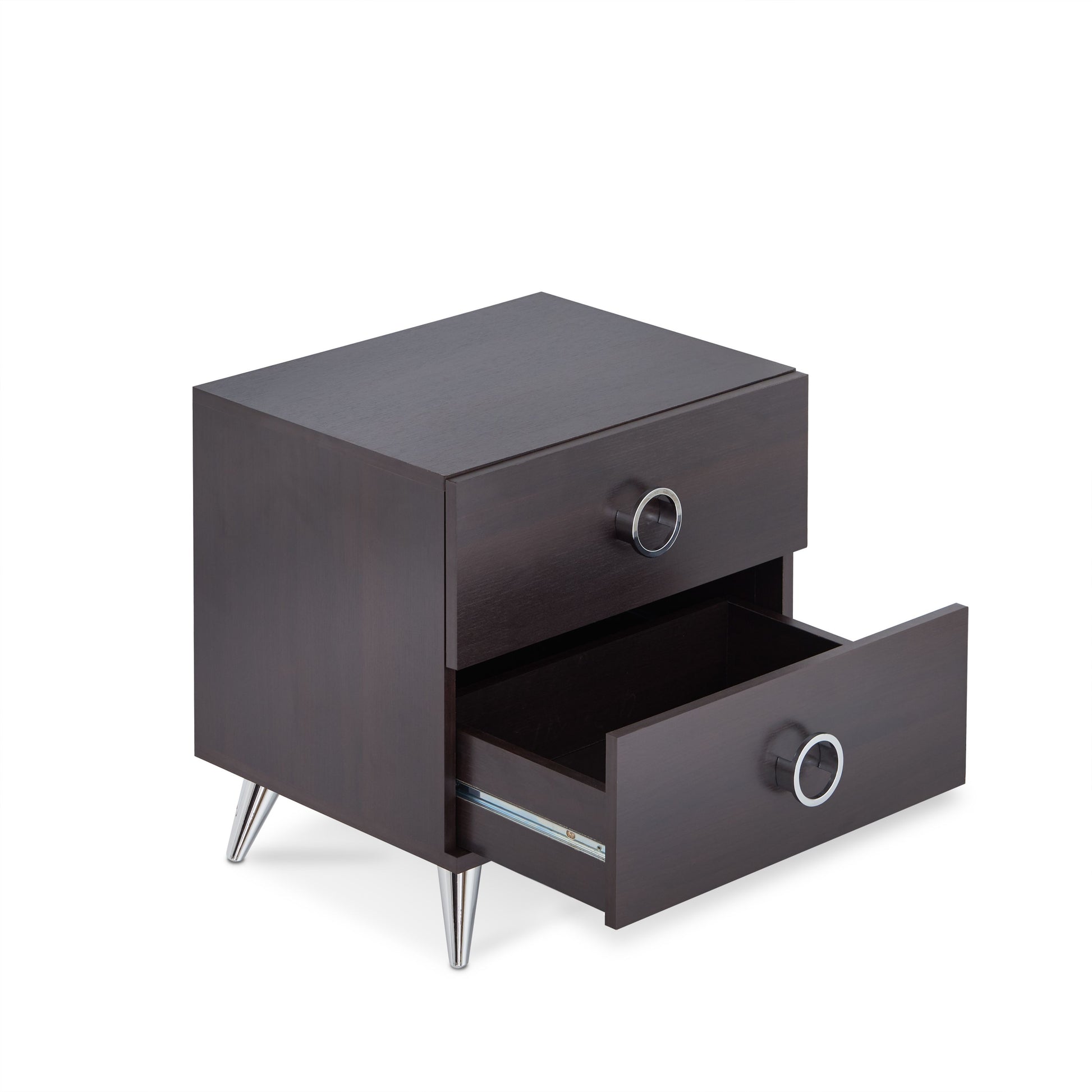 Elms Espresso Finish Accent Table Espresso Synthetic Wood