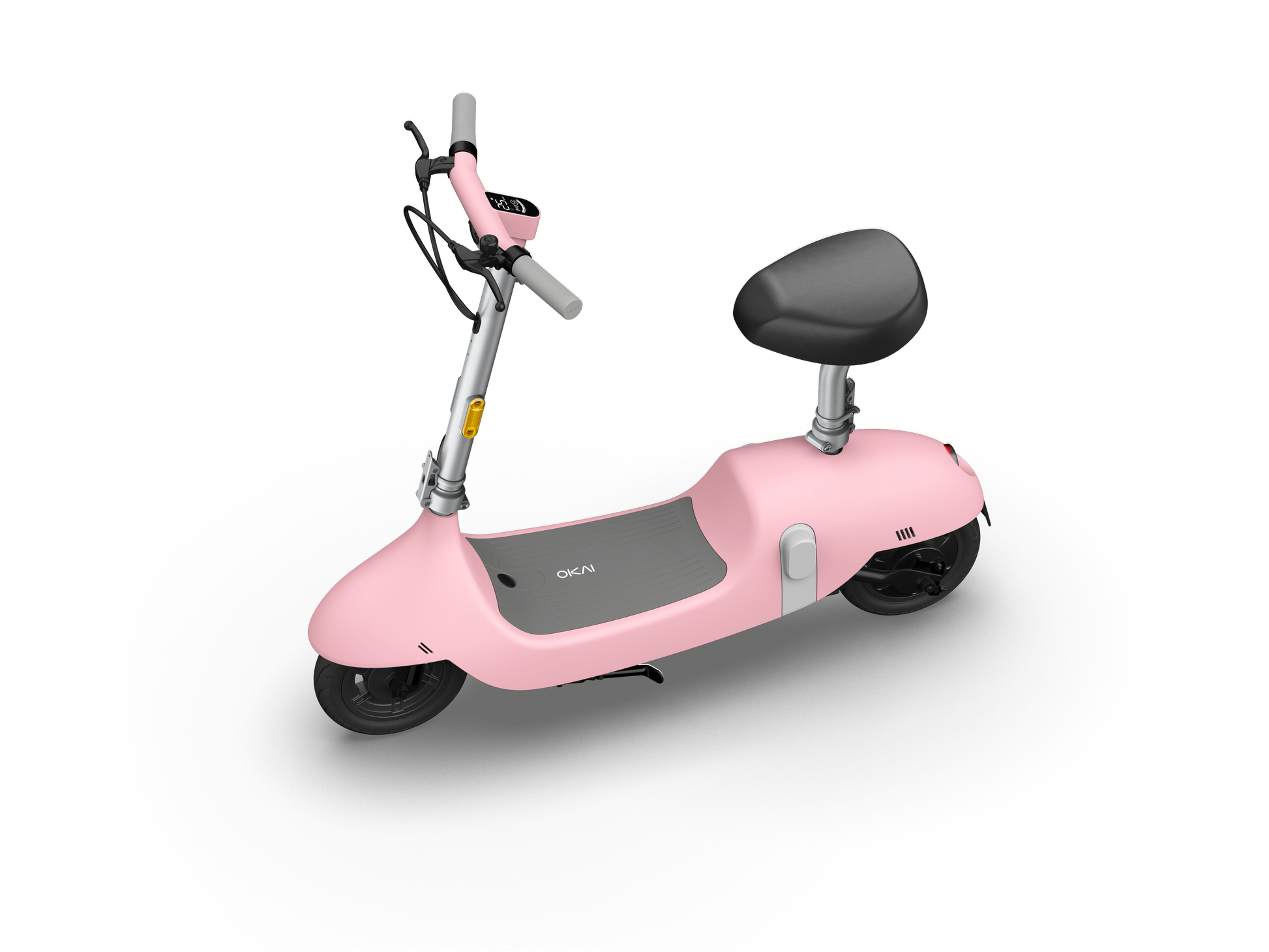 Electric Scooter With Foldable Seat W 35 Miles Operating Range & 15.5Mph Max Speed Pink Pink Aluminum