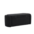 Coolmore Storage Ottoman,Bedroom End Bench,Upholstered Fabric Storage Ottoman With Safety Hinge, Entryway Padded Footstool, Ottoman Bench For Living Room & Bedroom Black Black Primary Living Space Foam Corduroy