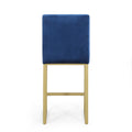 Barstool Navy Blue Velvet