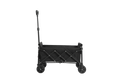 Lightweight Portable Heavy Duty Folding Beach Wagons With Wheels Outdoor Utility Carts For Grocery, Camping, Shopping, Sports, Garden With Large Capacity Black Black Steel