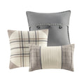 Full Queen 6 Piece Herringbone Duvet Cover Set Queen Multicolor Polyester