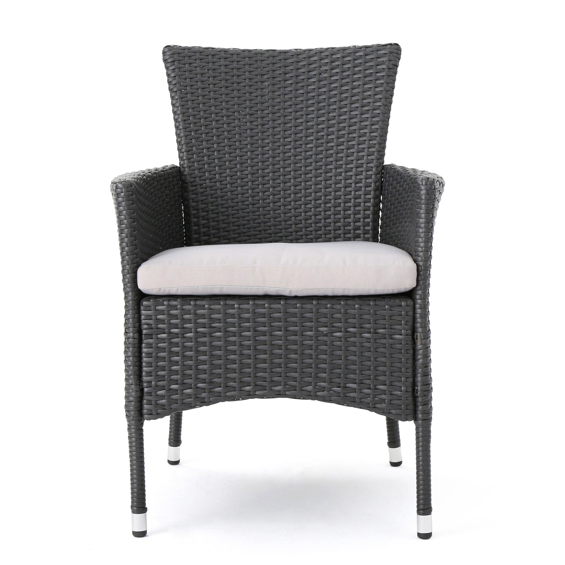 Malta Dining Chair Set Of 2 Grey Wicker