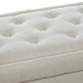 Hyatt Storage Ottoman Linen Fabric